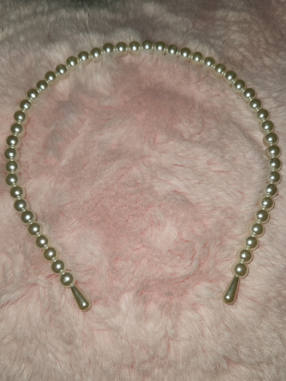 Pearl Beaded Headband — Ivory Pearl Look